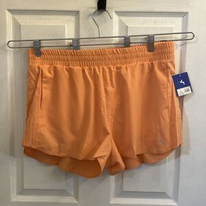 NWT JoyLab Women’s Athletic Shorts Drawstring Vented Side Size Large Peach